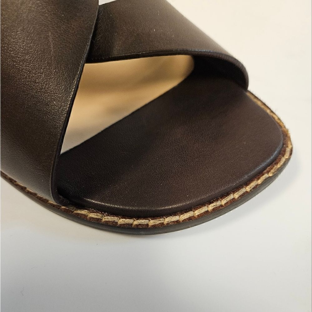Tahri Brown  Leather Sandals  sz 11 - Picture 3 of 9